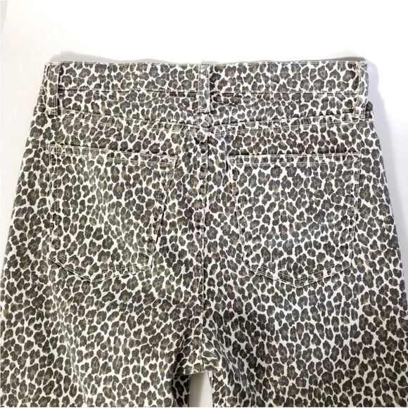 CURRENT ELLIOT High-Rise Snow Leopard Jeans Sz 28 Cheetah Animal Print - Picture 6 of 11